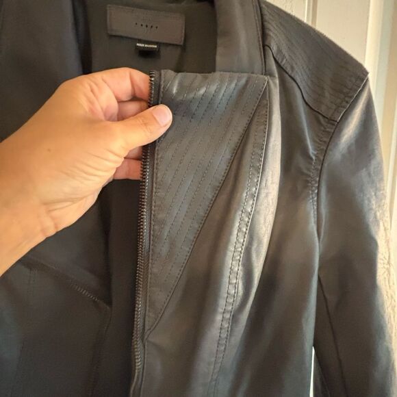 Blank NYC Charcoal Gray Vegan Leather Jacket - Picture 11 of 11